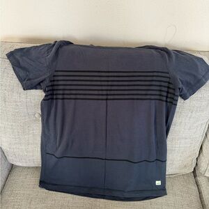 Vuori Blue and Black Short Sleeve Tee